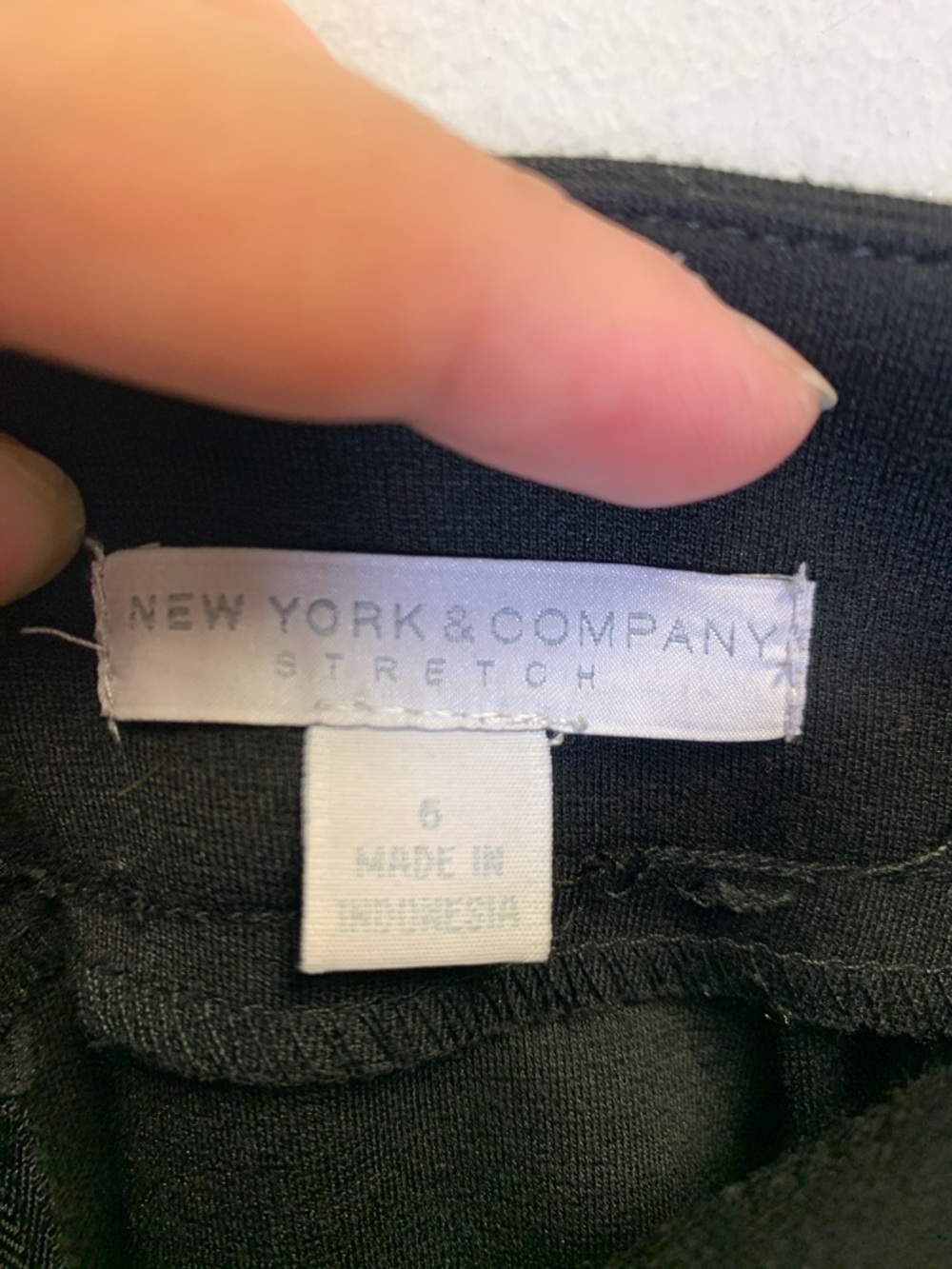 New York & Company Black Pencil Skirt with Gold Studs - Picture 2 of 5